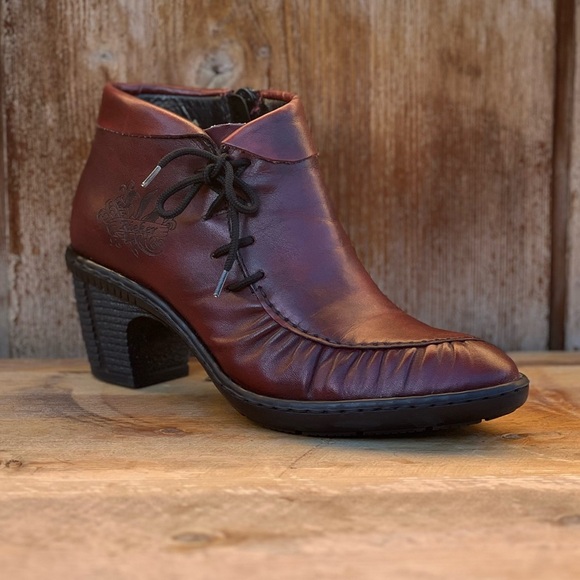 REIKER bordeux wine Victorian style booties |36 - Picture 14 of 14